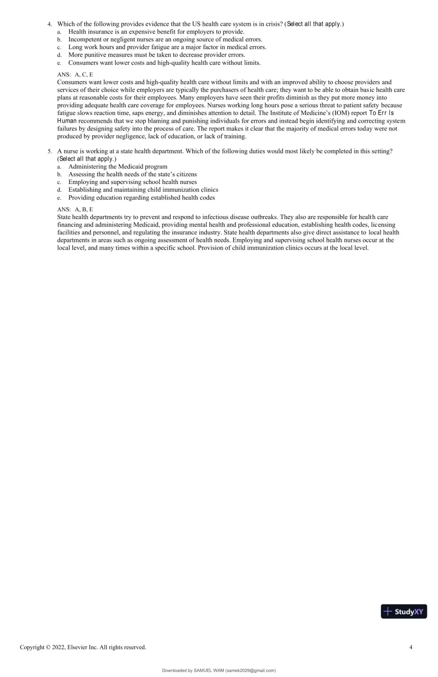 Test Bank for Foundations for Population Health in Community/Public Health Nursing, 6th Edition (Chapters 1-32), page 13