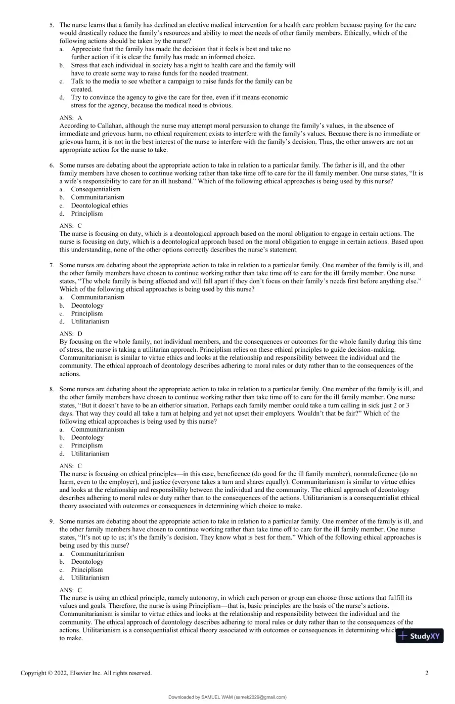 Test Bank for Foundations for Population Health in Community/Public Health Nursing, 6th Edition (Chapters 1-32), page 25