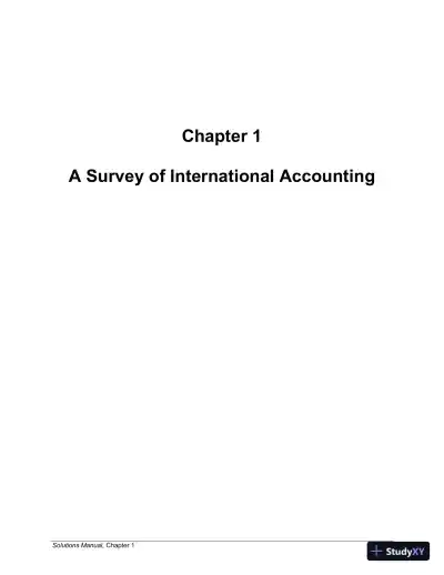 Modern Advanced Accounting in Canada, Sixth Canadian Edition Solution Manual - Page 1 preview image