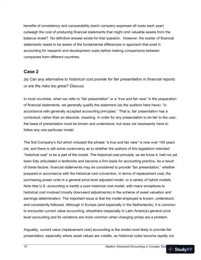 Modern Advanced Accounting in Canada, Sixth Canadian Edition Solution Manual - Page 11 preview image