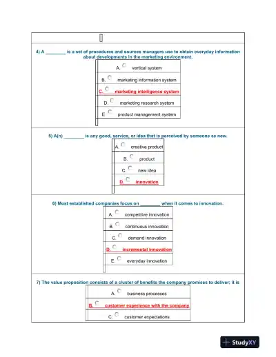 Marketing Concepts and Strategies: A Comprehensive Assessment - Page 3 preview image