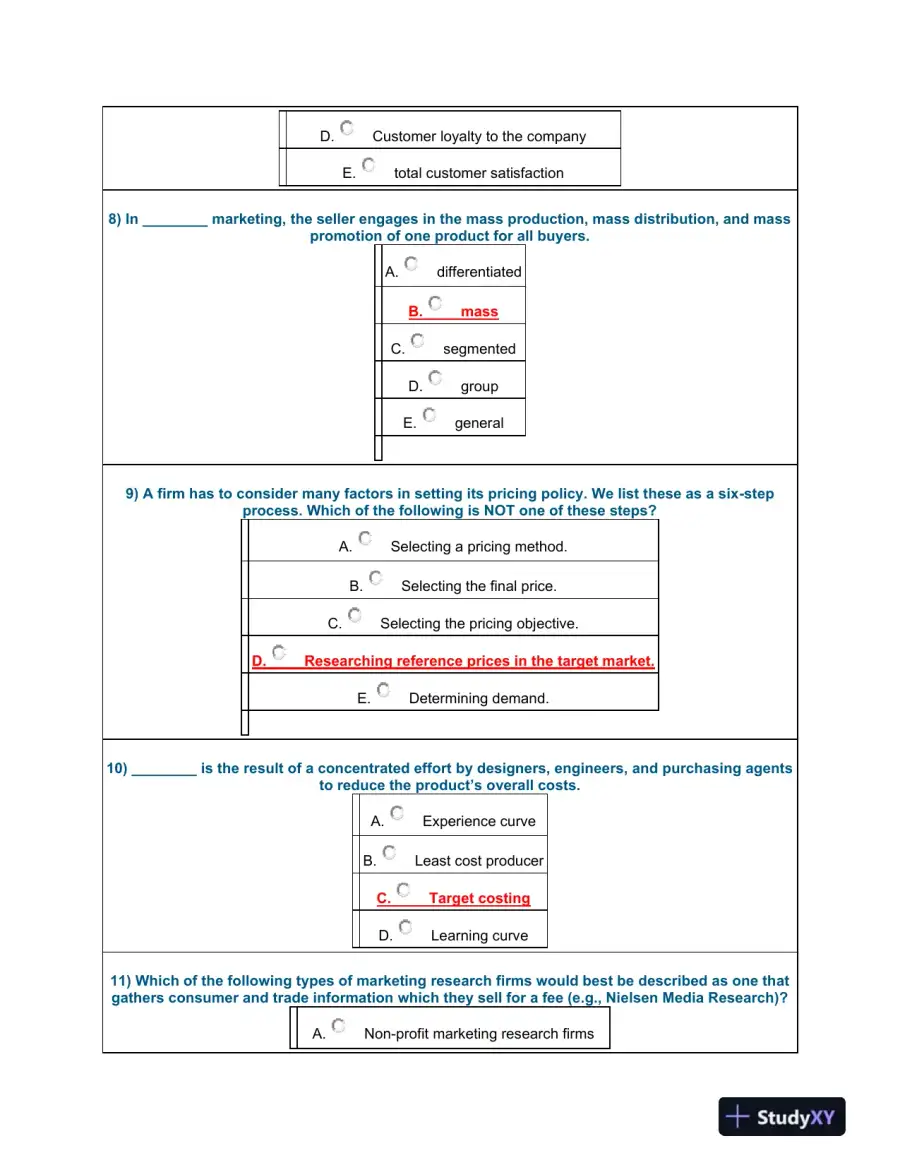 Marketing Concepts and Strategies: A Comprehensive Assessment, page 4