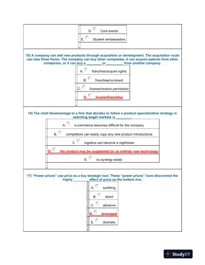 Marketing Concepts and Strategies: A Comprehensive Assessment - Page 6 preview image