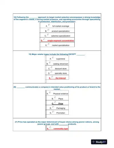 Marketing Concepts and Strategies: A Comprehensive Assessment - Page 7 preview image
