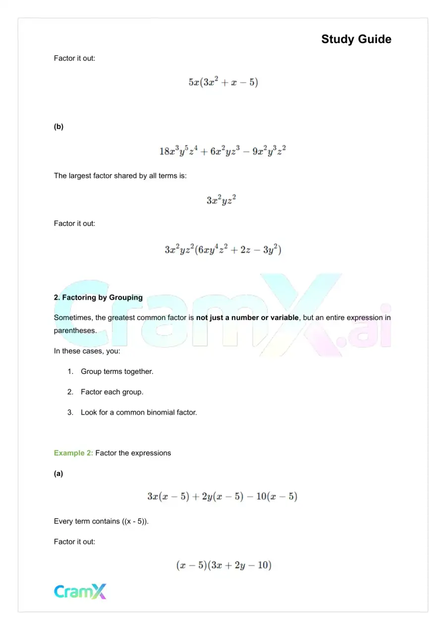 Precalculus - Polynomial and Rational Functions, page 2