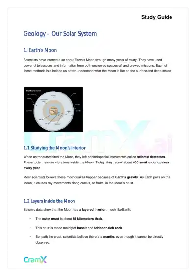 Geology - Our Solar System - Page 1 preview image