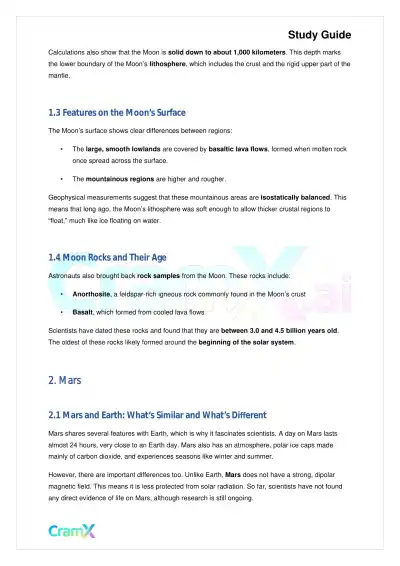Geology - Our Solar System - Page 2 preview image