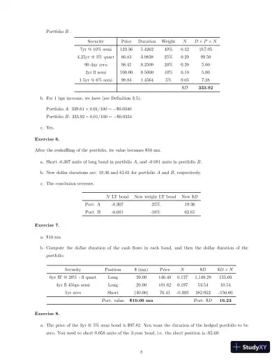 Fixed Income Securities: Valuation, Risk, And Risk Management, 1st Edition Solution Manual - Page 10 preview image