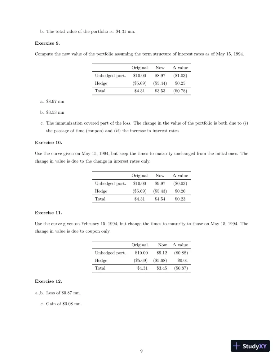Fixed Income Securities: Valuation, Risk, And Risk Management, 1st Edition Solution Manual, page 11