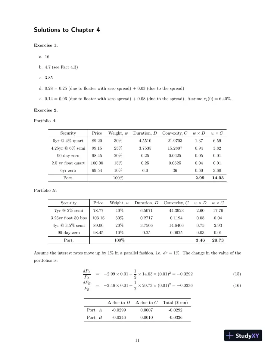 Fixed Income Securities: Valuation, Risk, And Risk Management, 1st Edition Solution Manual, page 13