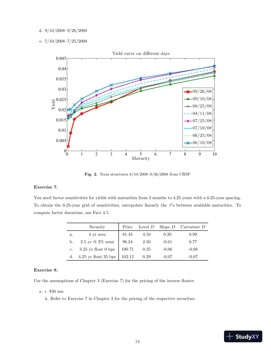 Fixed Income Securities: Valuation, Risk, And Risk Management, 1st Edition Solution Manual, page 16