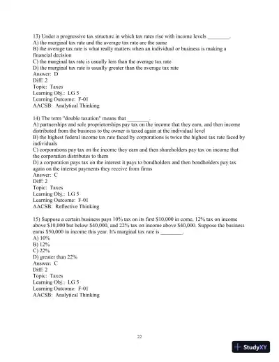 Test Bank for Principles of Managerial Finance, 8th Edition - Page 24 preview image