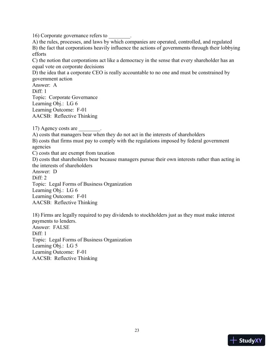 Test Bank for Principles of Managerial Finance, 8th Edition, page 25