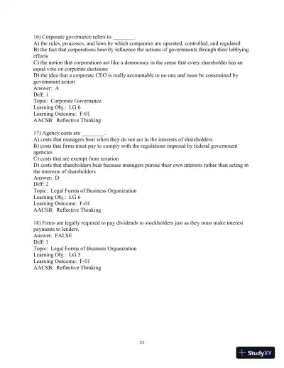 Test Bank for Principles of Managerial Finance, 8th Edition - Page 25 preview image