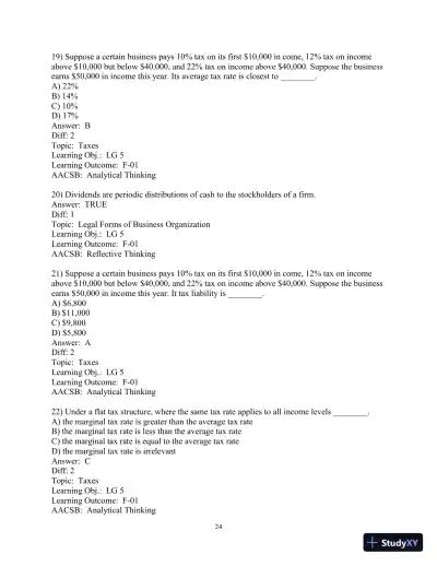 Test Bank for Principles of Managerial Finance, 8th Edition - Page 26 preview image