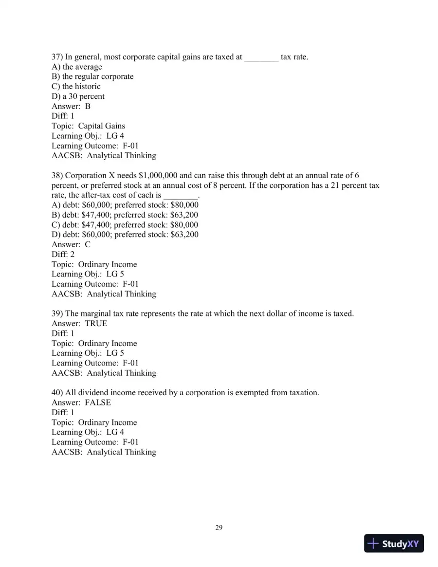 Test Bank for Principles of Managerial Finance, 8th Edition, page 31