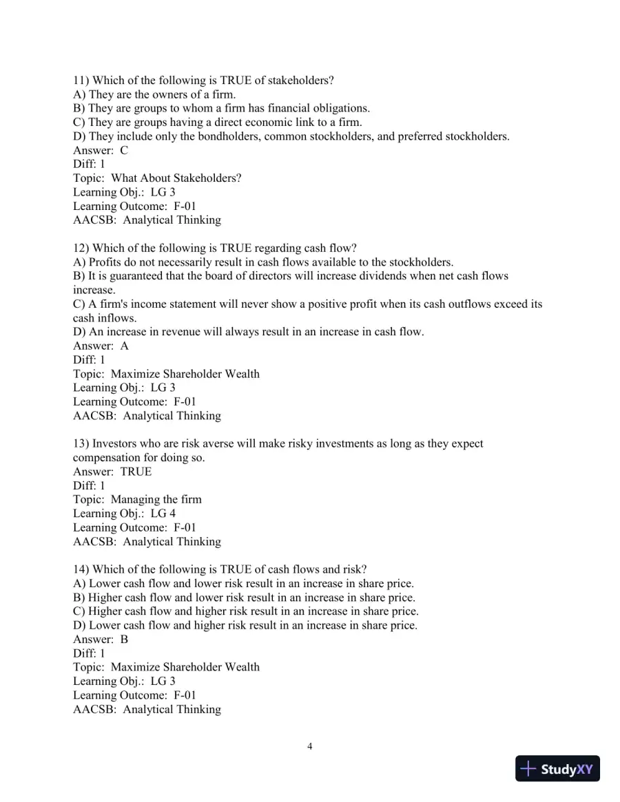 Test Bank for Principles of Managerial Finance, 8th Edition, page 6