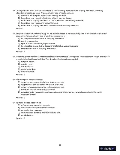 Test Bank for Macroeconomics: Canada in the Global Environment, 10th Edition - Page 12 preview image