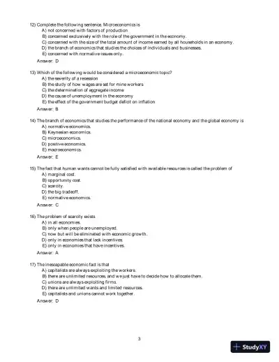 Test Bank for Macroeconomics: Canada in the Global Environment, 10th Edition - Page 4 preview image