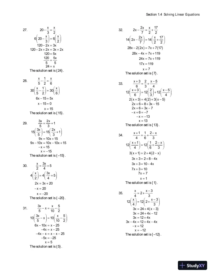 Solution Manual for Algebra for College Students, 8th Edition, page 28