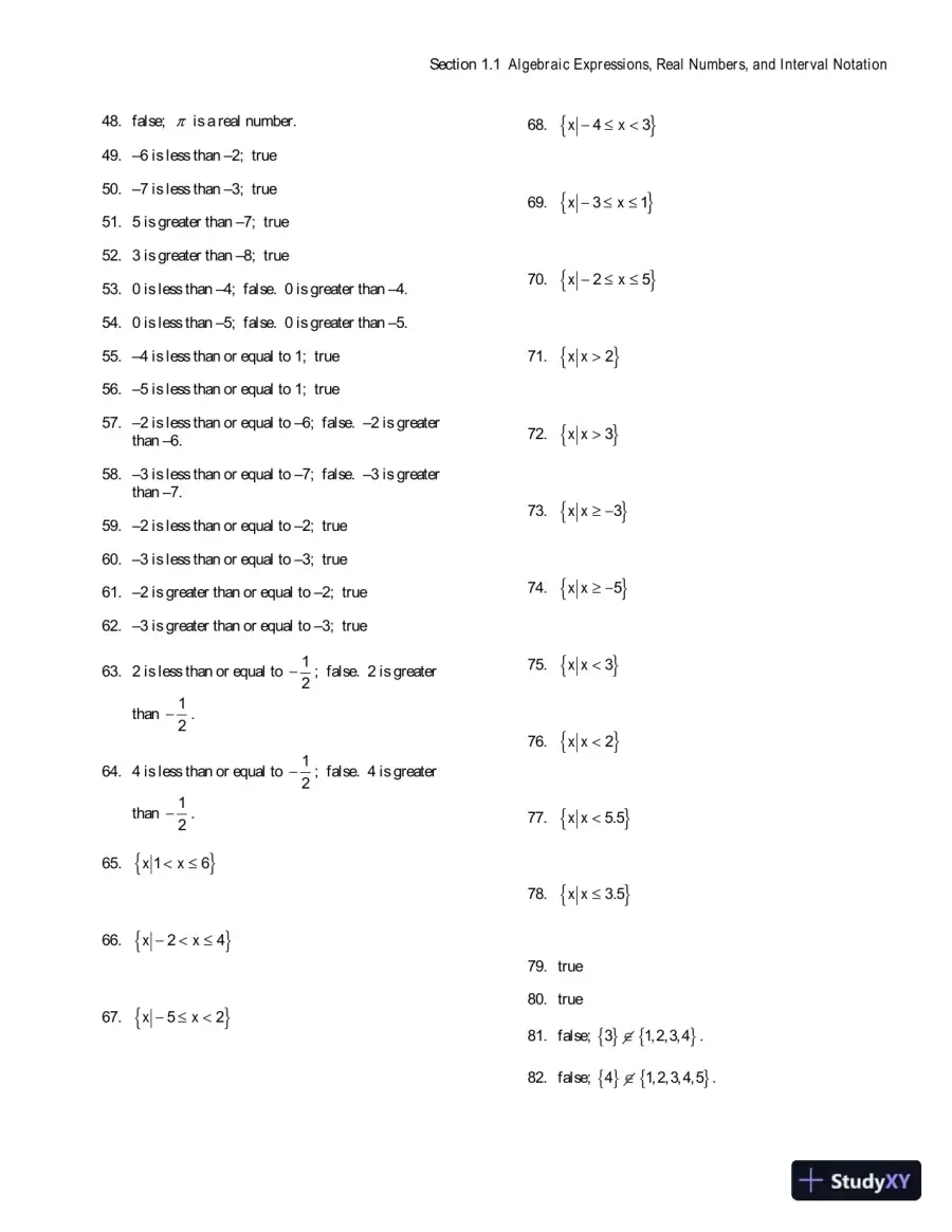 Solution Manual for Algebra for College Students, 8th Edition, page 6