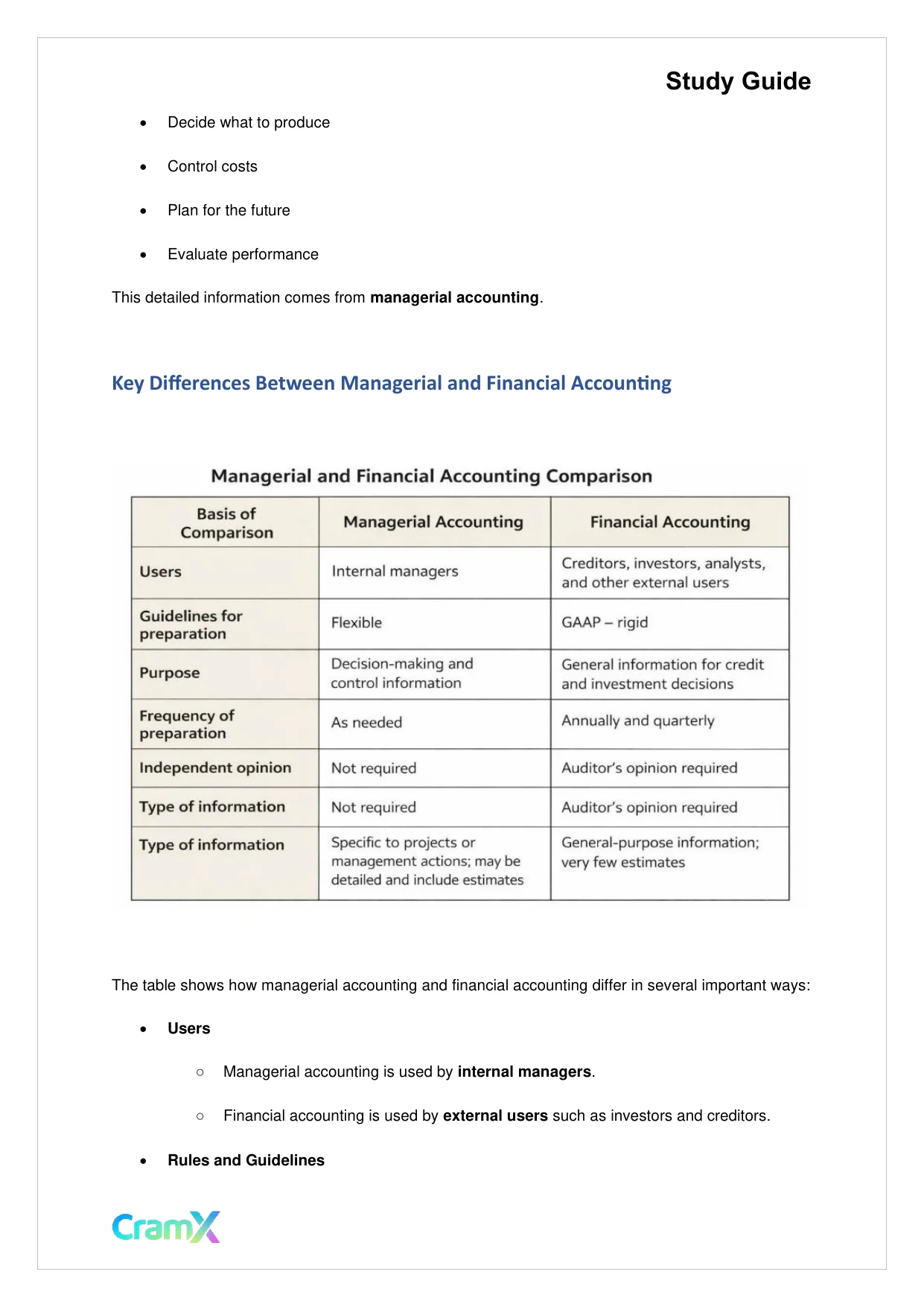 Accounting Principles II – Managerial and Cost Accounting Concepts - Page 2 preview image