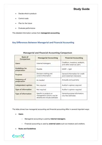 Accounting Principles II – Managerial and Cost Accounting Concepts - Page 2 preview image