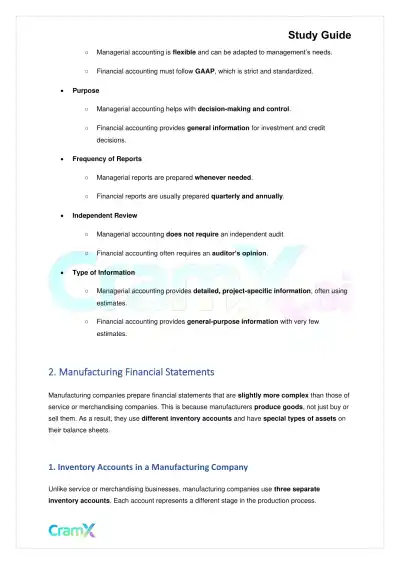 Accounting Principles II – Managerial and Cost Accounting Concepts - Page 3 preview image