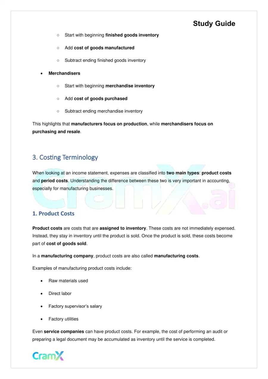 Accounting Principles II – Managerial and Cost Accounting Concepts, page 6