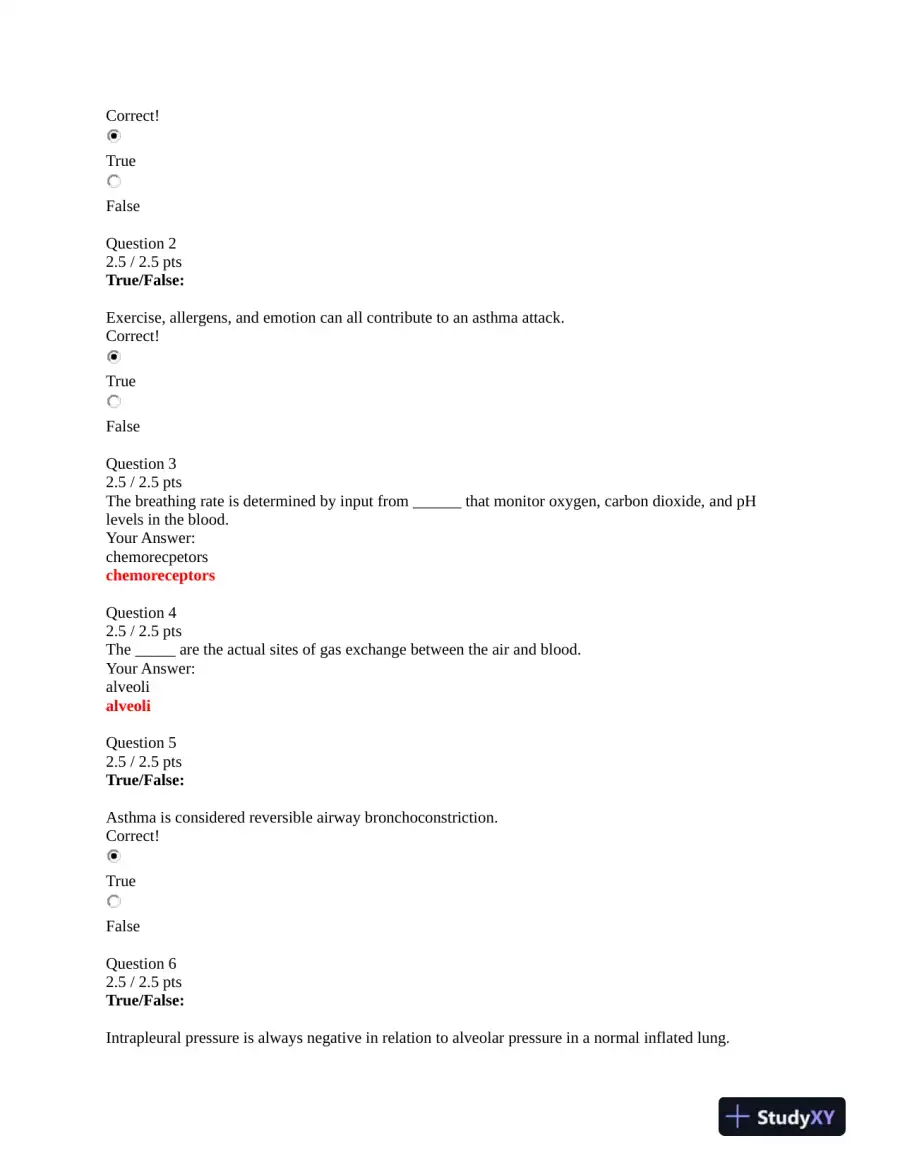 NURS231 Portage Learning Pathophysiology Module Exam 5 With Answers (22 Solved Questions), page 3