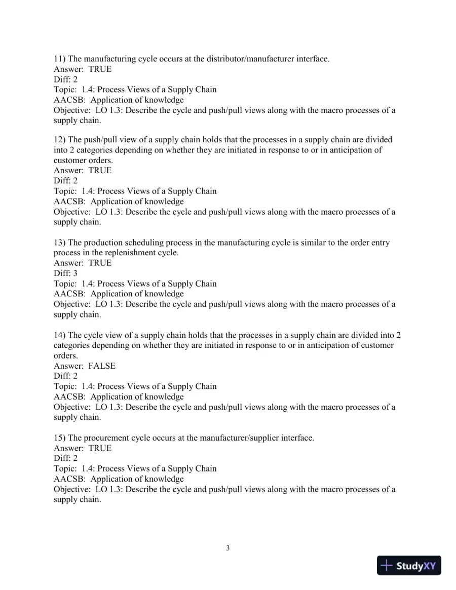 Test Bank for Supply Chain Management: Strategy, Planning, and Operation, 7th Edition, page 5