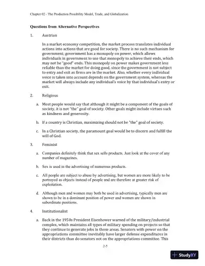 Economics, 9th Edition Solution Manual - Page 14 preview image