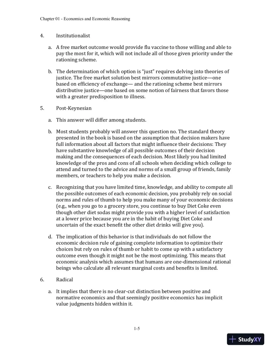 Economics, 9th Edition Solution Manual, page 6