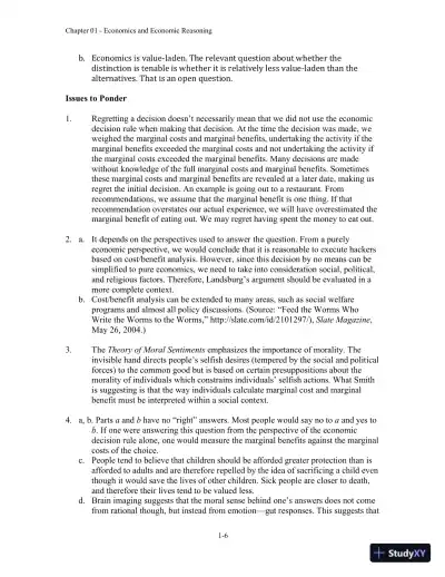 Economics, 9th Edition Solution Manual - Page 7 preview image