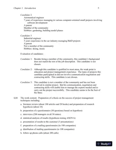 Solution Manual for Project Management: Processes, Methodologies, and Economics, 3rd Edition - Page 6 preview image