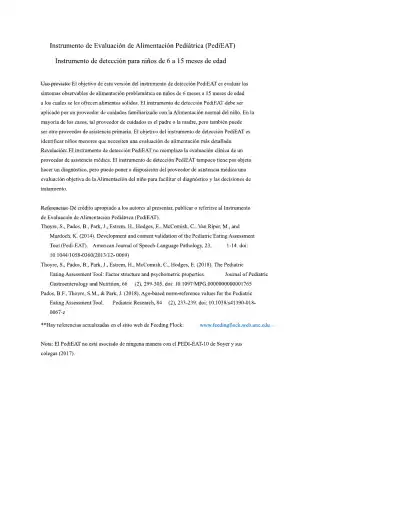 Instrumento de deteccion para ninos de 6 a 15 - Page 1 preview image