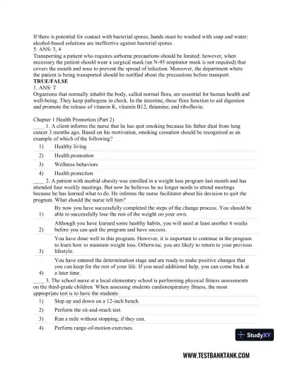 CURRENT Medical Diagnosis and Treatment 2019 58th Edition Test Bank - Page 10 preview image