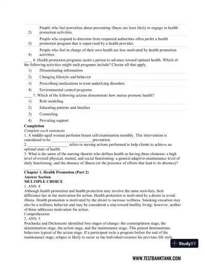CURRENT Medical Diagnosis and Treatment 2019 58th Edition Test Bank - Page 13 preview image