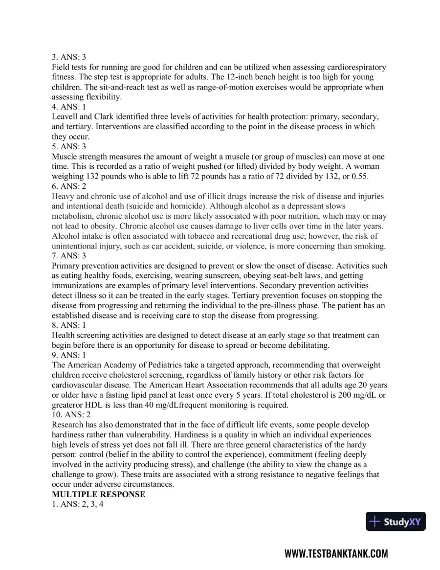 CURRENT Medical Diagnosis and Treatment 2019 58th Edition Test Bank, page 14