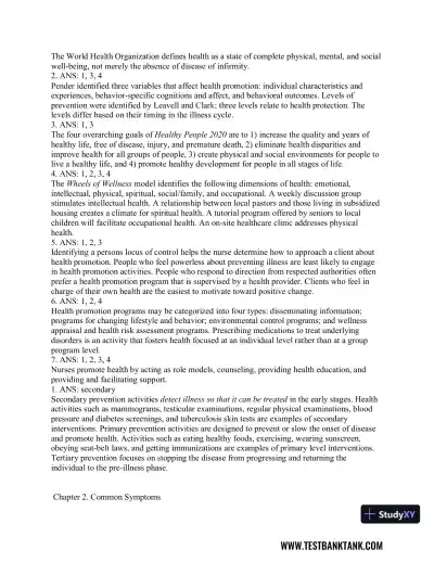 CURRENT Medical Diagnosis and Treatment 2019 58th Edition Test Bank - Page 15 preview image