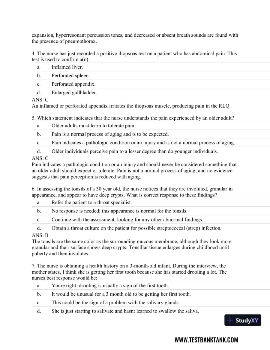 CURRENT Medical Diagnosis and Treatment 2019 58th Edition Test Bank, page 17