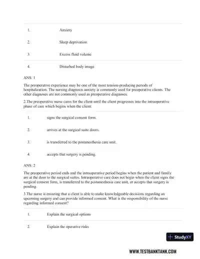 CURRENT Medical Diagnosis and Treatment 2019 58th Edition Test Bank - Page 20 preview image