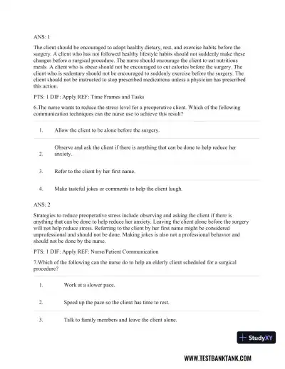 CURRENT Medical Diagnosis and Treatment 2019 58th Edition Test Bank - Page 22 preview image