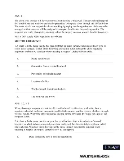 CURRENT Medical Diagnosis and Treatment 2019 58th Edition Test Bank - Page 26 preview image