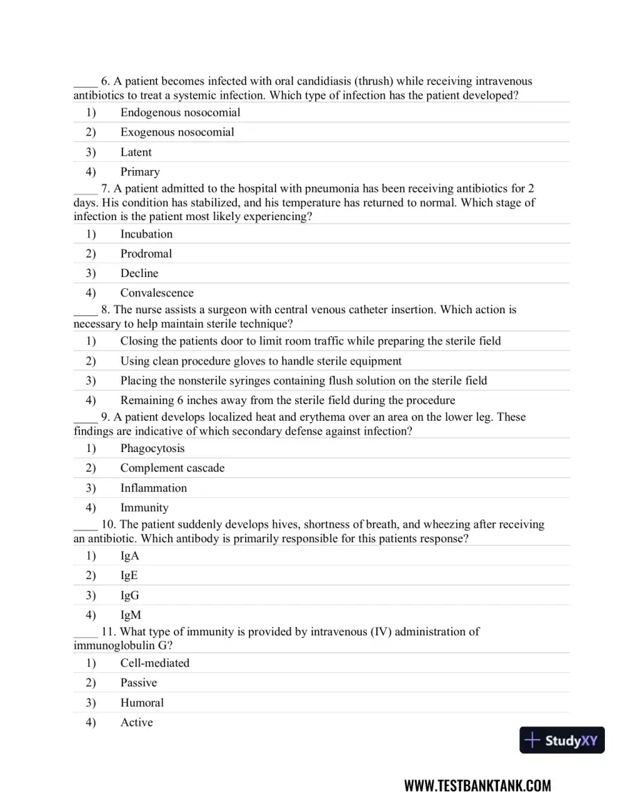 CURRENT Medical Diagnosis and Treatment 2019 58th Edition Test Bank, page 3