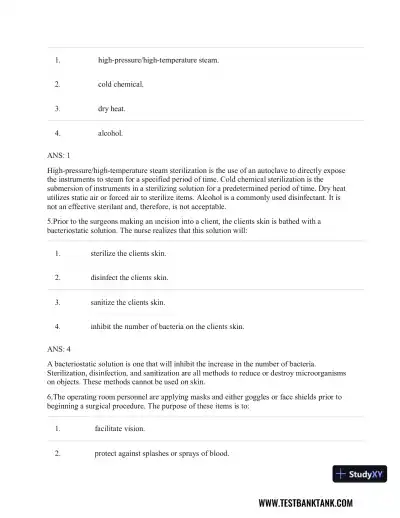 CURRENT Medical Diagnosis and Treatment 2019 58th Edition Test Bank - Page 31 preview image