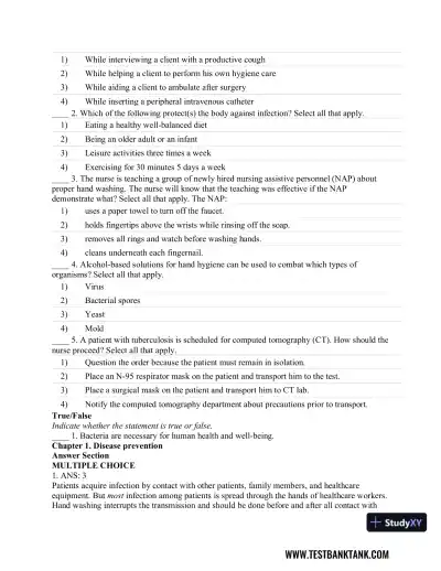 CURRENT Medical Diagnosis and Treatment 2019 58th Edition Test Bank - Page 6 preview image