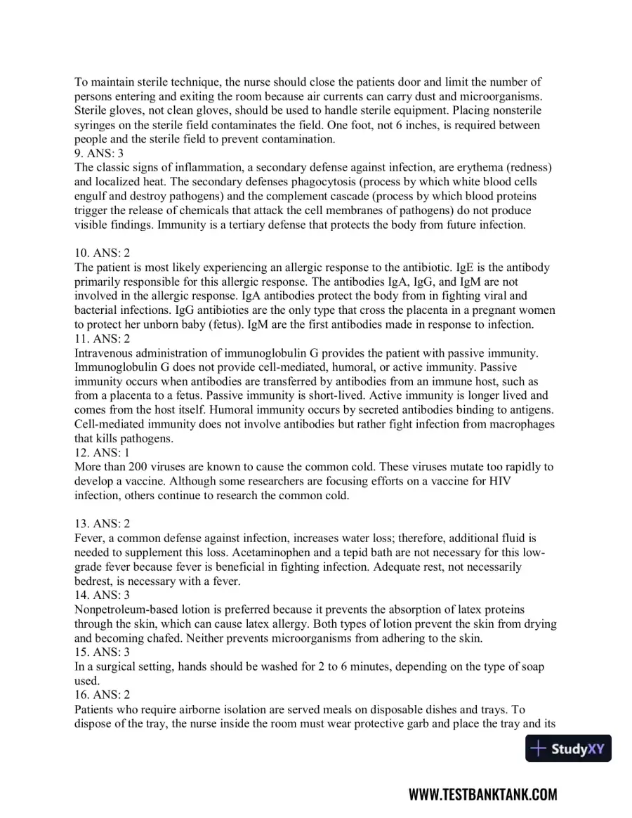 CURRENT Medical Diagnosis and Treatment 2019 58th Edition Test Bank, page 8