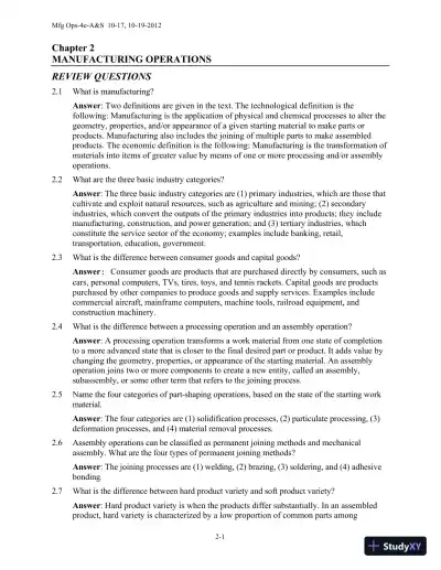 Solution Manual for Automation, Production Systems, and Computer-Integrated Manufacturing, 4th Edition - Page 6 preview image
