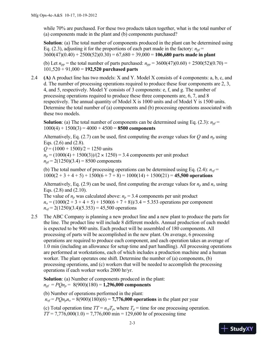 Solution Manual for Automation, Production Systems, and Computer-Integrated Manufacturing, 4th Edition, page 8